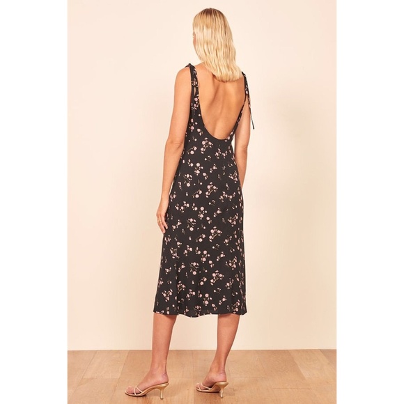 Reformation Jade Floral Open Back Dress - Picture 3 of 8